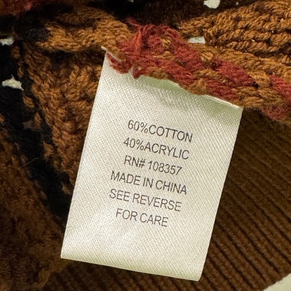 Evereve Brown and Black V-Neck Sweater - Picture 7 of 10